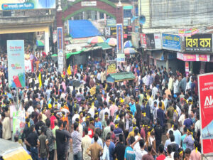 খাগড়াছড়িতে স্বেচ্ছাসেবক দলের মিছিল ও সমাবেশ