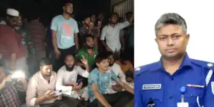 অতিরিক্ত পুলিশ সুপারের গ্রেফতারের দাবিতে দিনাজপুরে অবস্থান কর্মসূচি