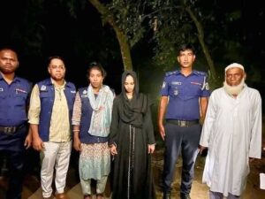 জামালপুর পুলিশের অভিযানে অপহৃত নারী উদ্ধার