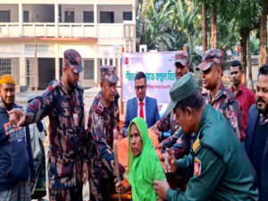 বেনাপোলে শীতার্তদের মাঝে কম্বল বিতরণ করলো সীমান্ত ব্যাংক