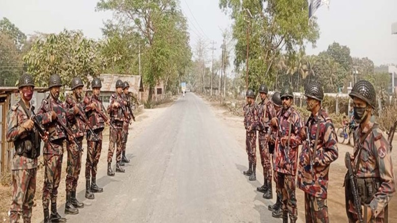 যশোর ও নড়াইলে বিজিবি মোতায়েন