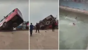 পদ্মায় ডুবে যাওয়া বাস উদ্ধারঃপ্রাণহানি ১৮