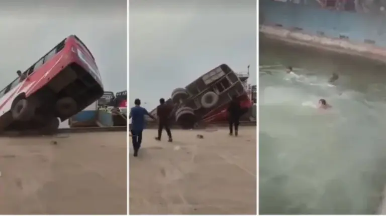 পদ্মায় ডুবে যাওয়া বাস উদ্ধারঃপ্রাণহানি ১৮